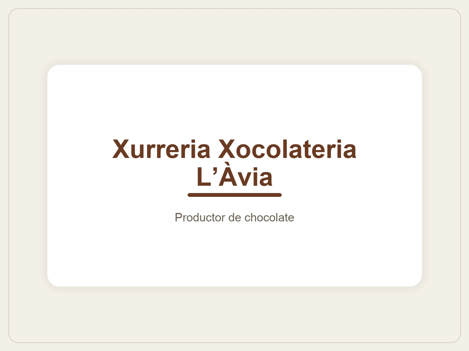Image of Xurreria Xocolateria L’Àvia