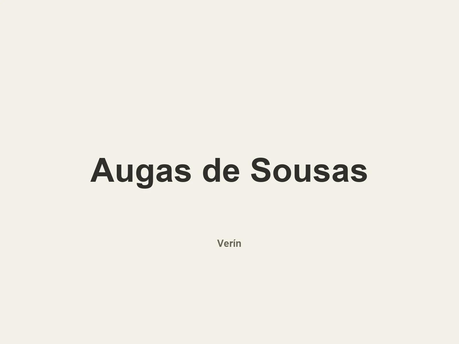 Image of Aguas de Sousas
