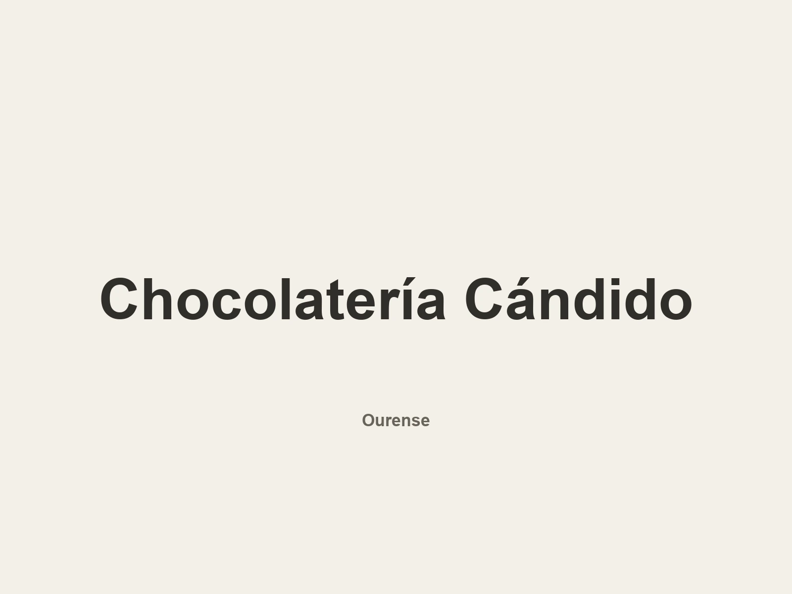 Image of Chocolatería Cándido
