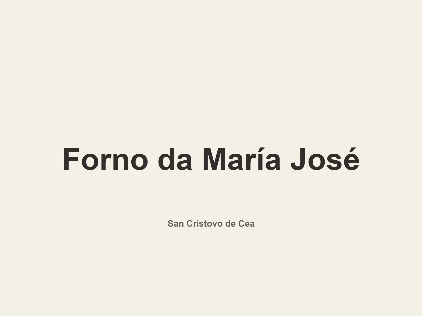Image of Forno da María José