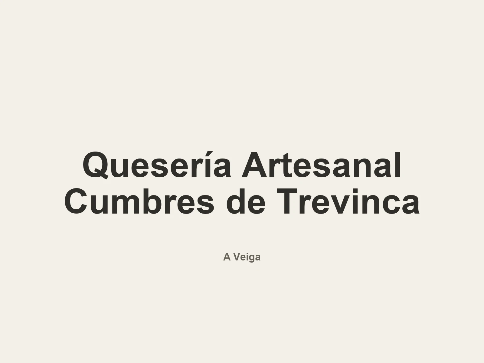 Image of Quesería Artesanal Cumbres de Trevinca