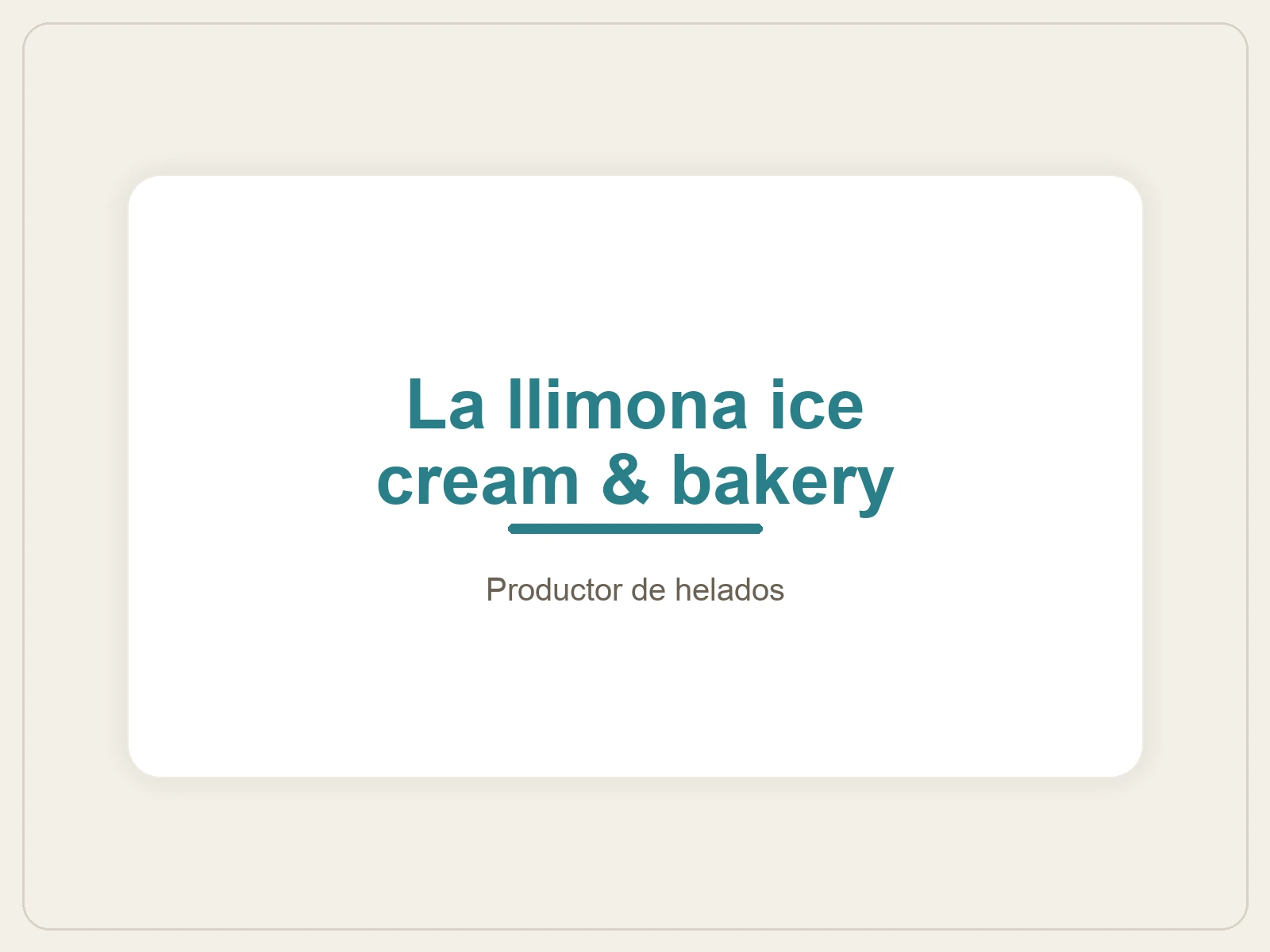 Image of La llimona ice cream & bakery