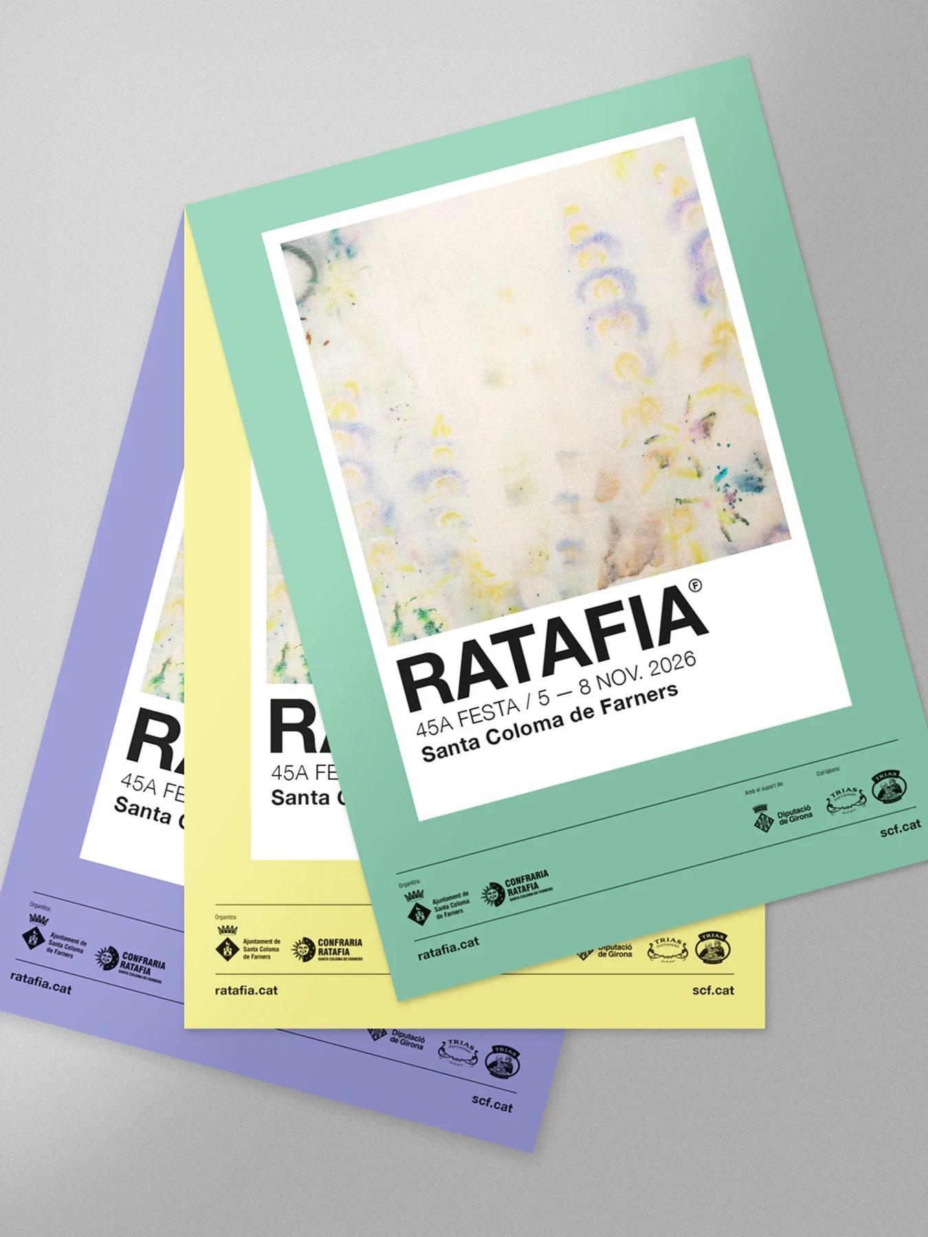 Poster for the 45th Festa de la Ratafia in Santa Coloma de Farners, 5–8 November 2026
