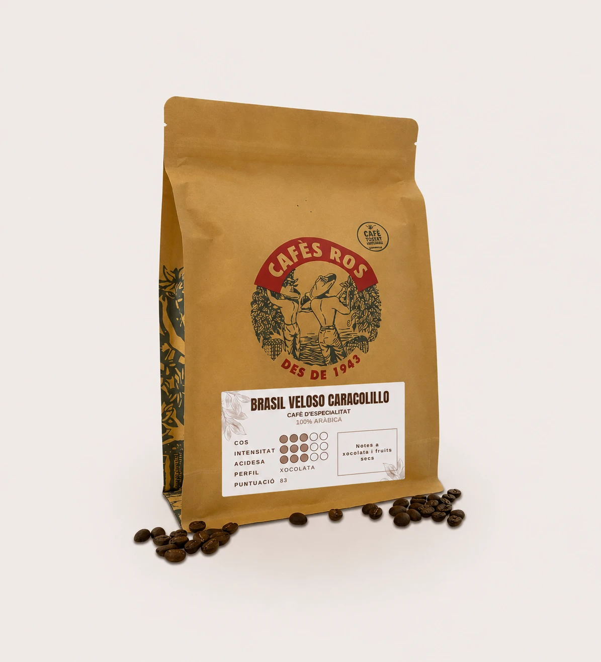 Brasil Veloso Moka Caracolillo de Cafés Ros