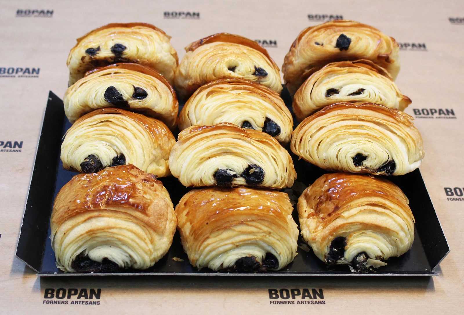 Safata de pains au chocolat de Bopan Forners Artesans