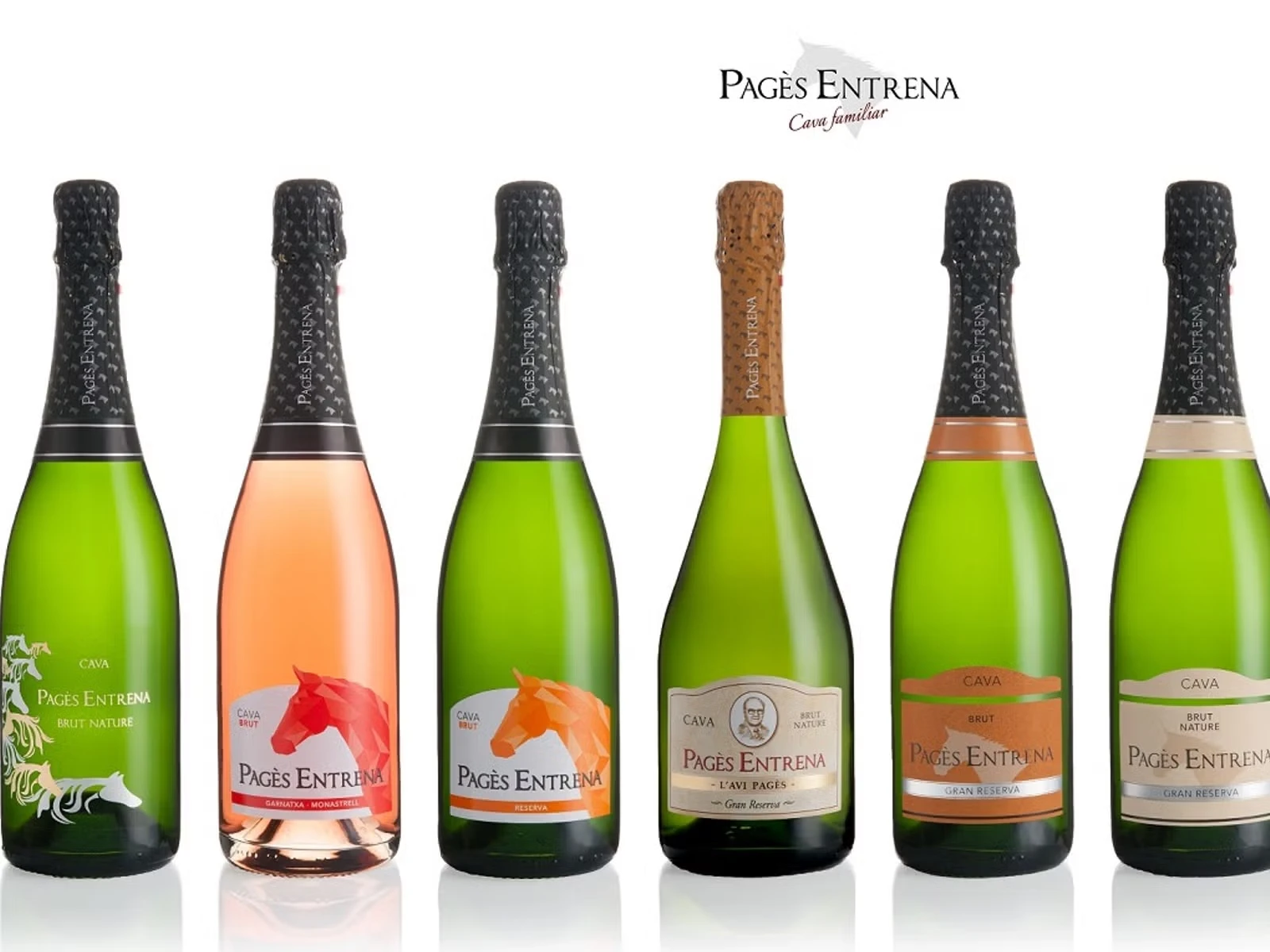 Selecció d'ampolles de cava Pagès Entrena