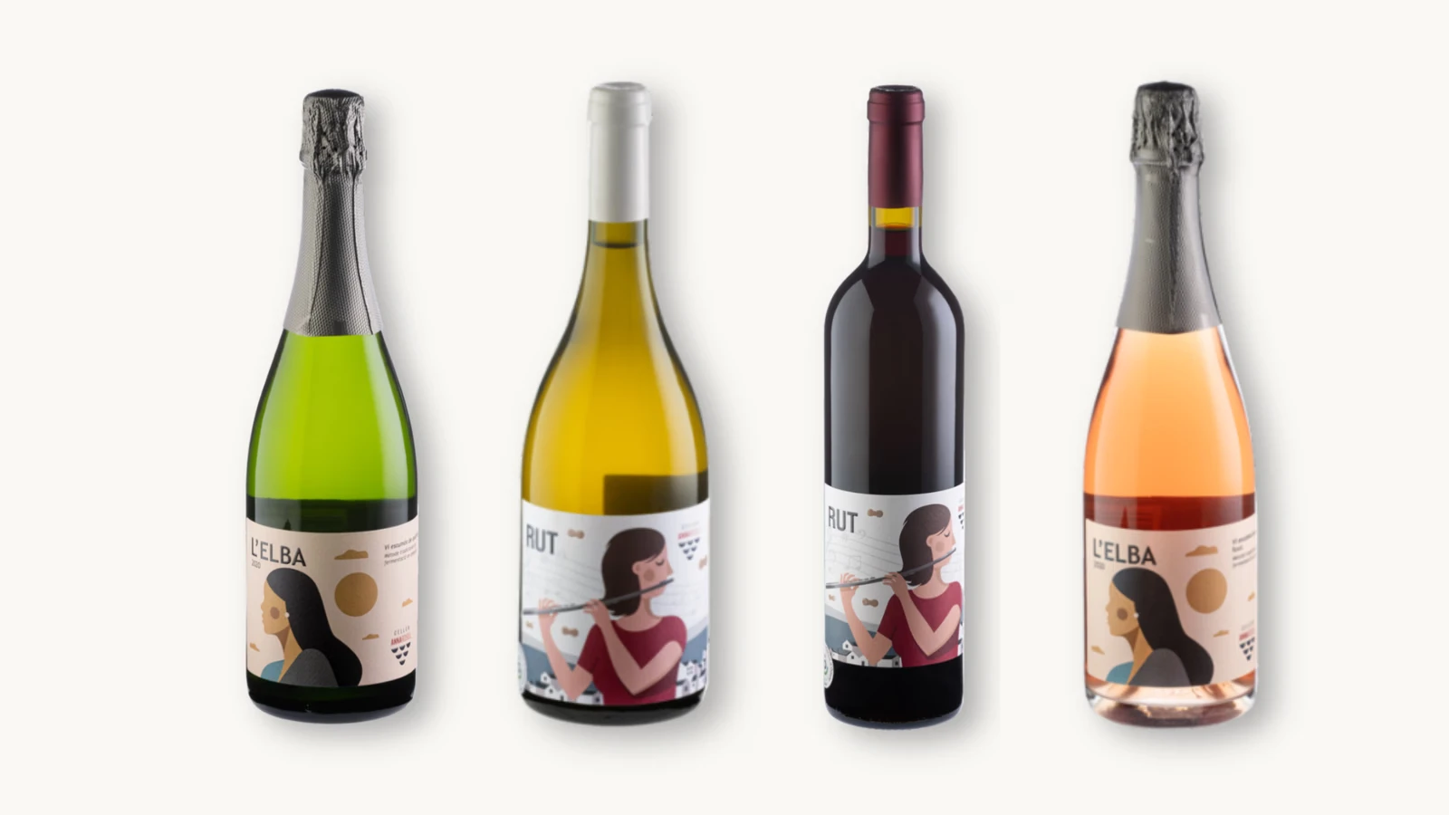 Ampolles de vins de Celler Anna Rosell