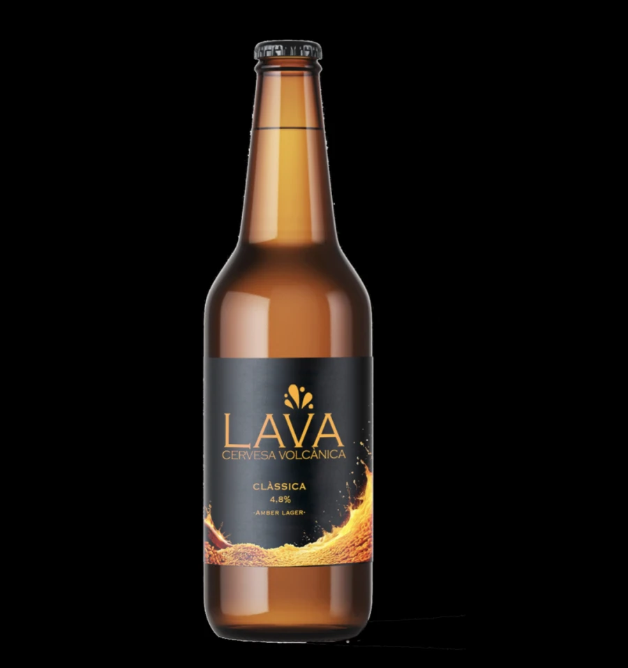 Botella de LAVA Clàssica Amber Lager de LAVA Beer