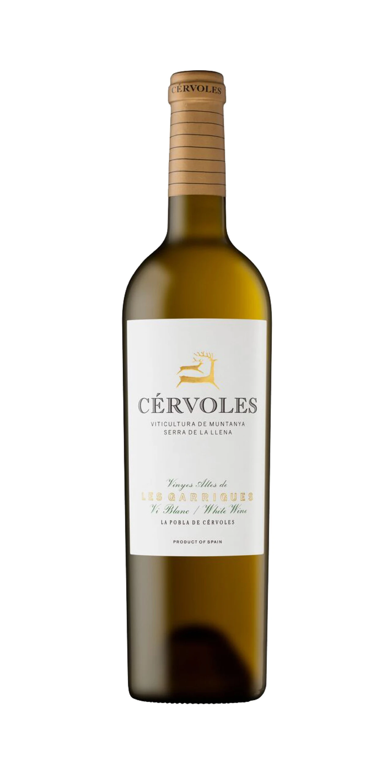 Botella ilustrativa de Cérvoles Blanc 2023