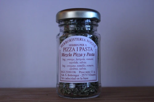 Tarro de hierbas para pizza y pasta de Herboristeria Nogué