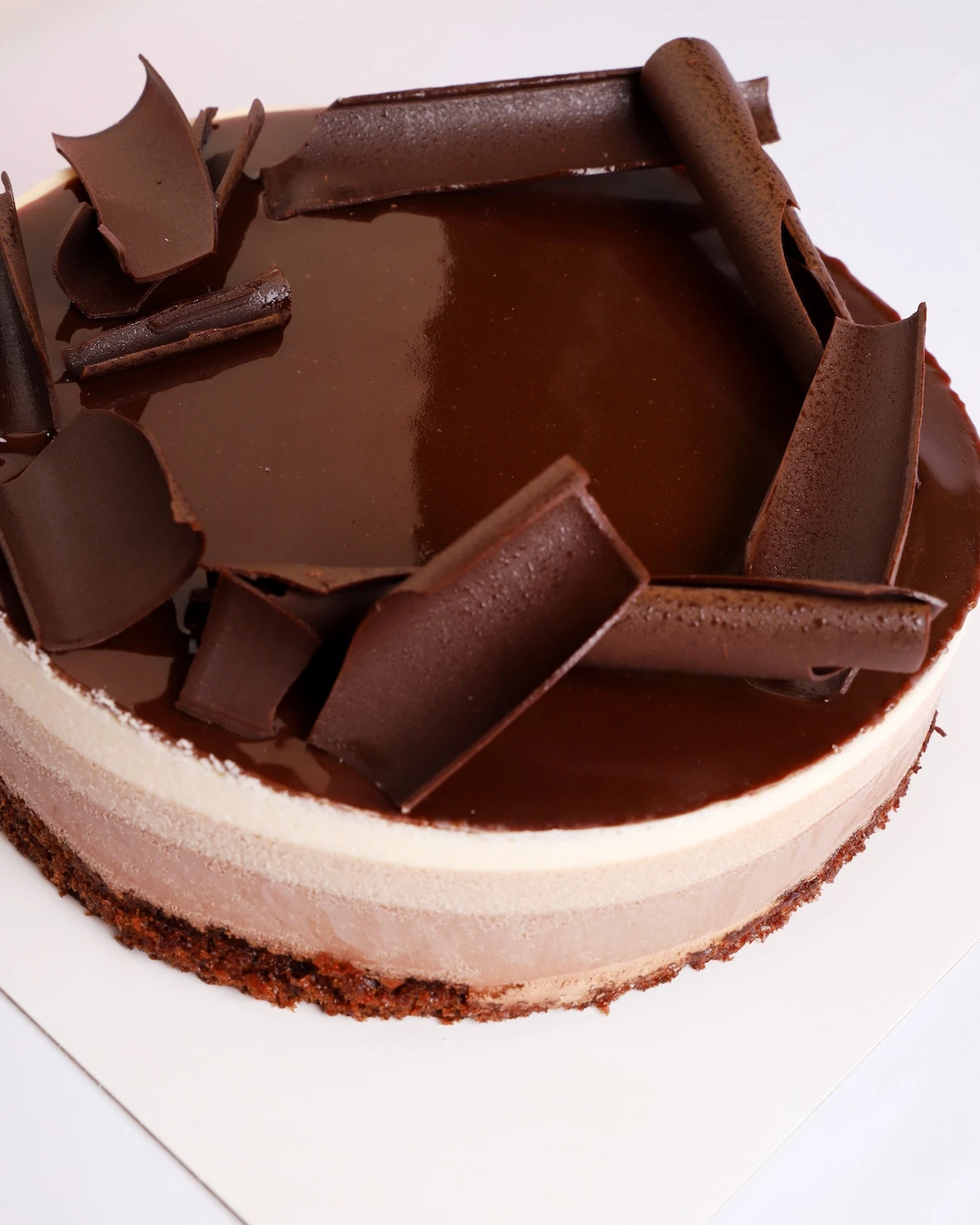 Pastís Tres Xocolates de Misqi Pastisseria