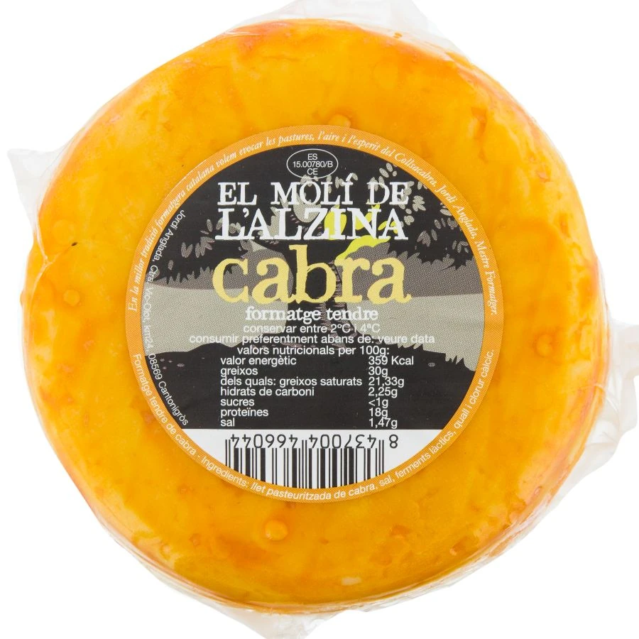 Formatge tendre de cabra de Molí de l'Alzina