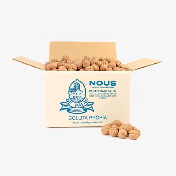 Box of Nous de Palau in-shell walnuts